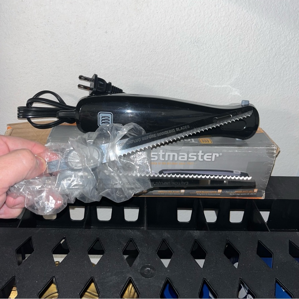 Toastmater Electric Knife Turkey Carving Bread Slice Stainless Steel 100W TM-5EK